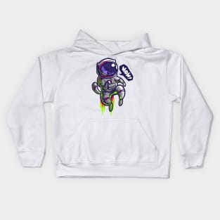 Dog in Space Kids Hoodie